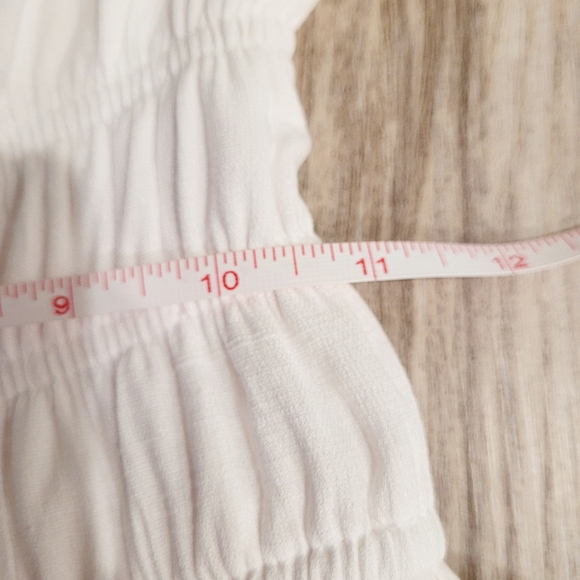 NWOT Francesca's Kimber Bridal Outdoorsy    Puff Sleeve Romper Small - Picture 5 of 11